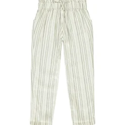 Pantalon fluide en toile rayée pour fille