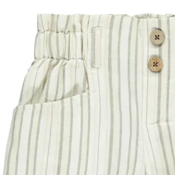 Pantalon fluide en toile rayée pour fille