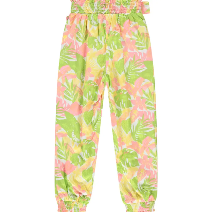 Pantalon fluide imprimé exotique pour fille