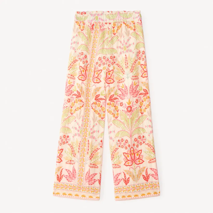 Pantalon fluide imprimé fantaisie pour fille