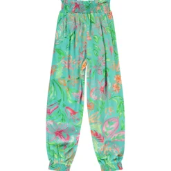 Pantalon fluide imprimé tropical pour fille