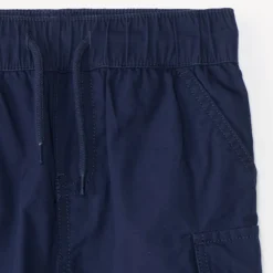 Pantalon garçon style jogger cargo uni