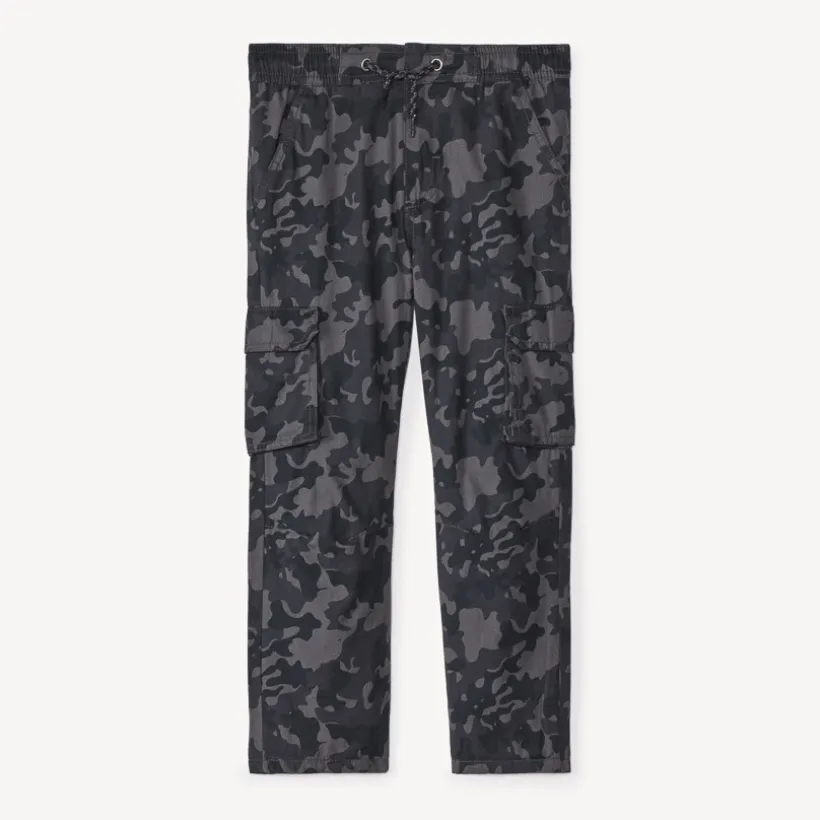 Pantalon imprimé camouflage et doublé pour garçon