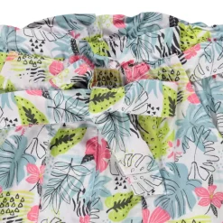 Pantalon imprimé tropical et ceinture à nouer pour fille