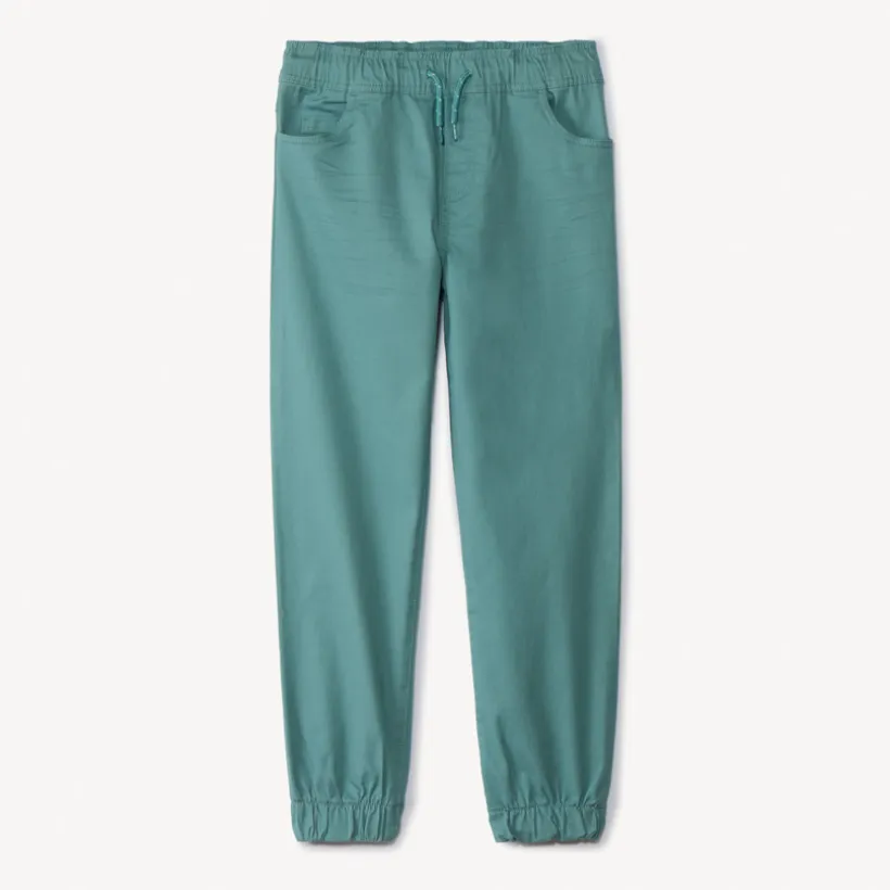 Pantalon jogger en twill uni pour garçon