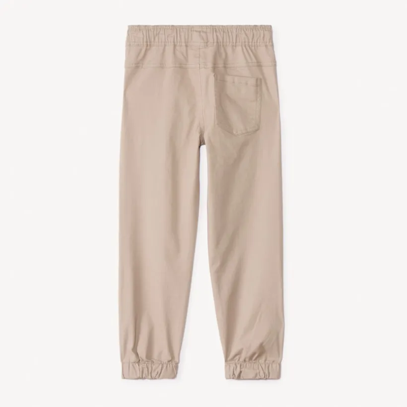 Pantalon jogger en twill uni pour garçon