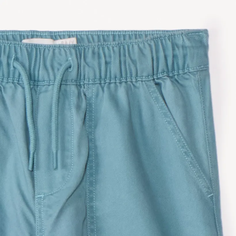 Pantalon jogger en twill uni pour garçon