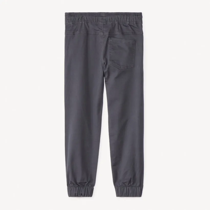Pantalon jogger en twill uni pour garçon