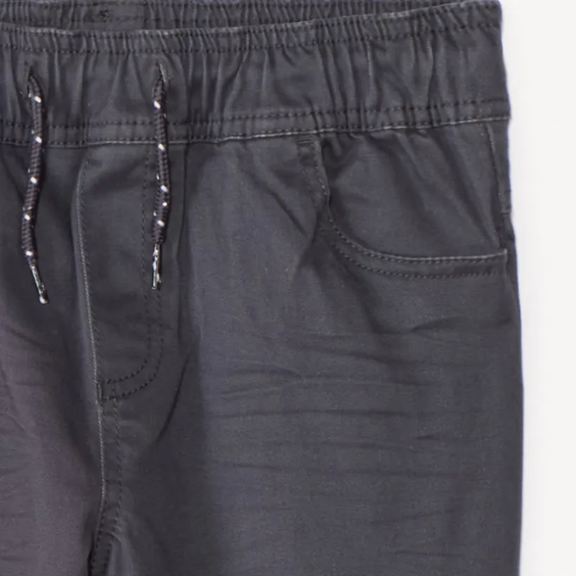 Pantalon jogger en twill uni pour garçon