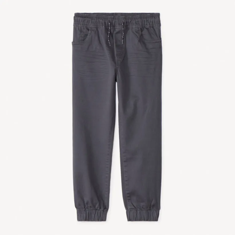 Pantalon jogger en twill uni pour garçon