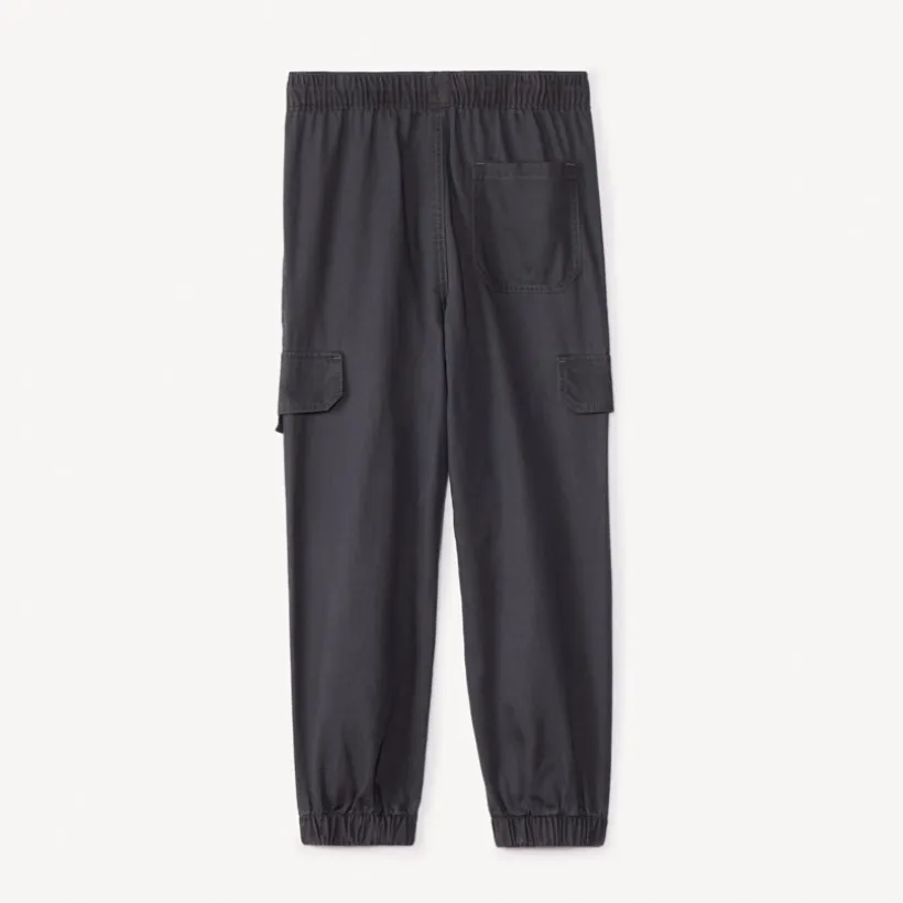 Pantalon jogger en twill uni pour garçon