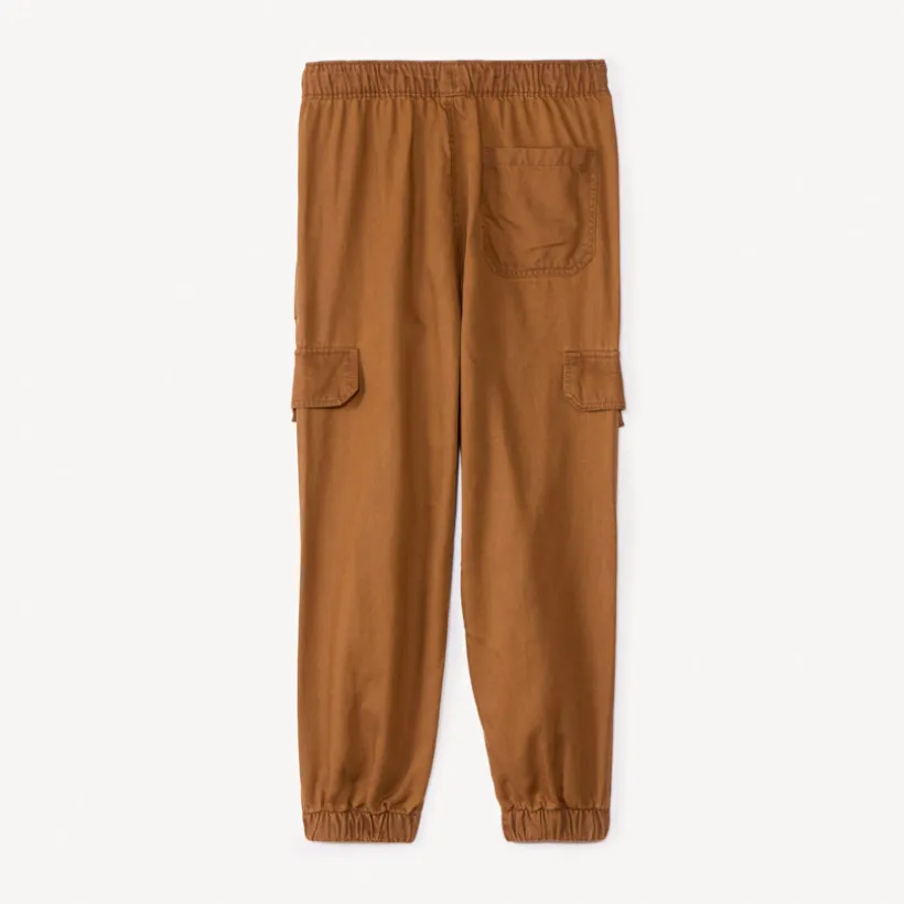 Pantalon jogger en twill uni pour garçon
