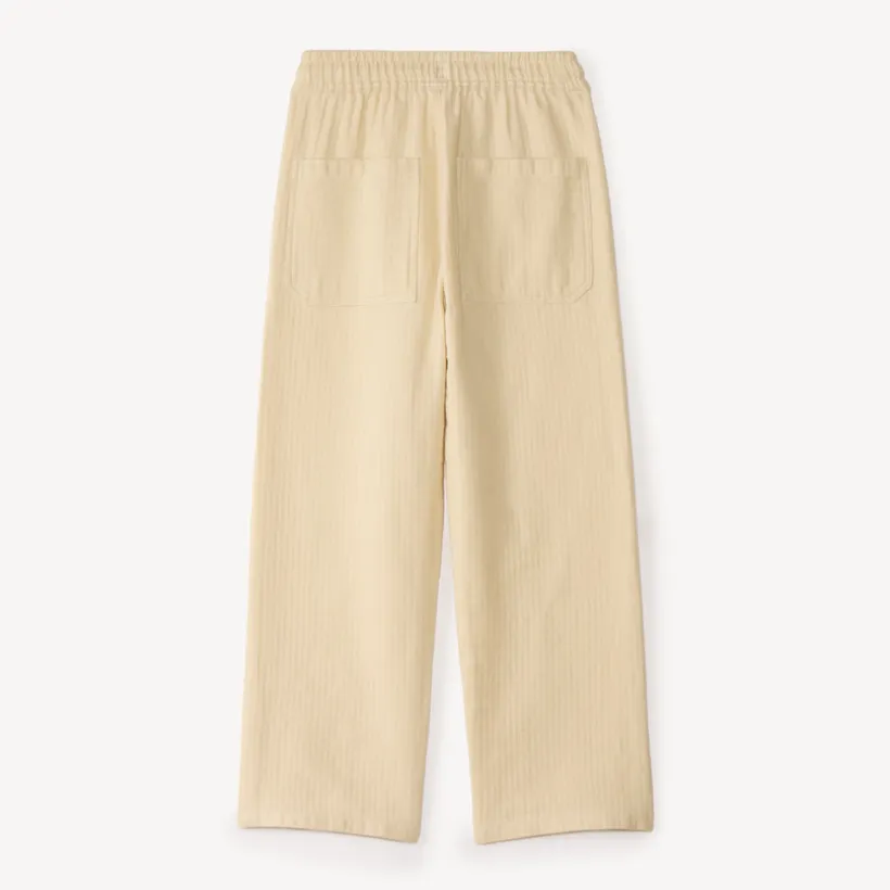 Pantalon jogger large garçon uni