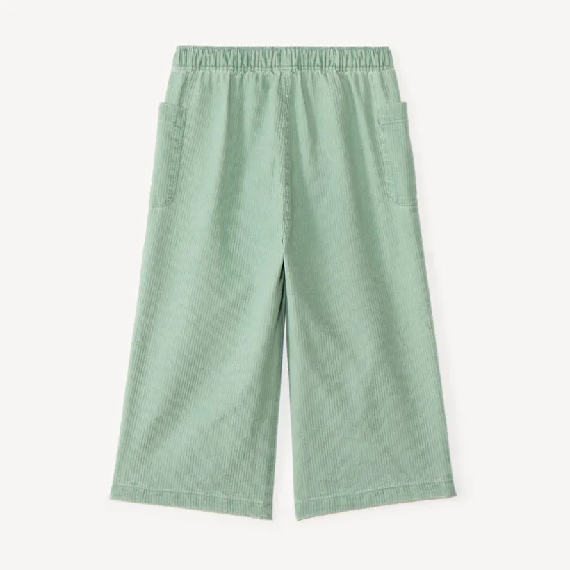 Pantalon large bébé fille à broderie fleurie