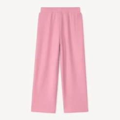 Pantalon large en jacquard uni pour fille