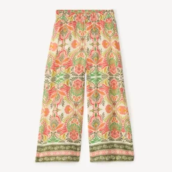Pantalon large et fluide imprimé fantaisie pour fille