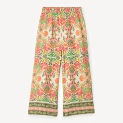 Pantalon large et fluide imprimé fantaisie pour fille