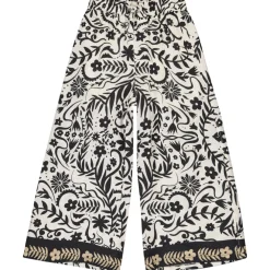 Pantalon large et fluide imprimé floral pour fille