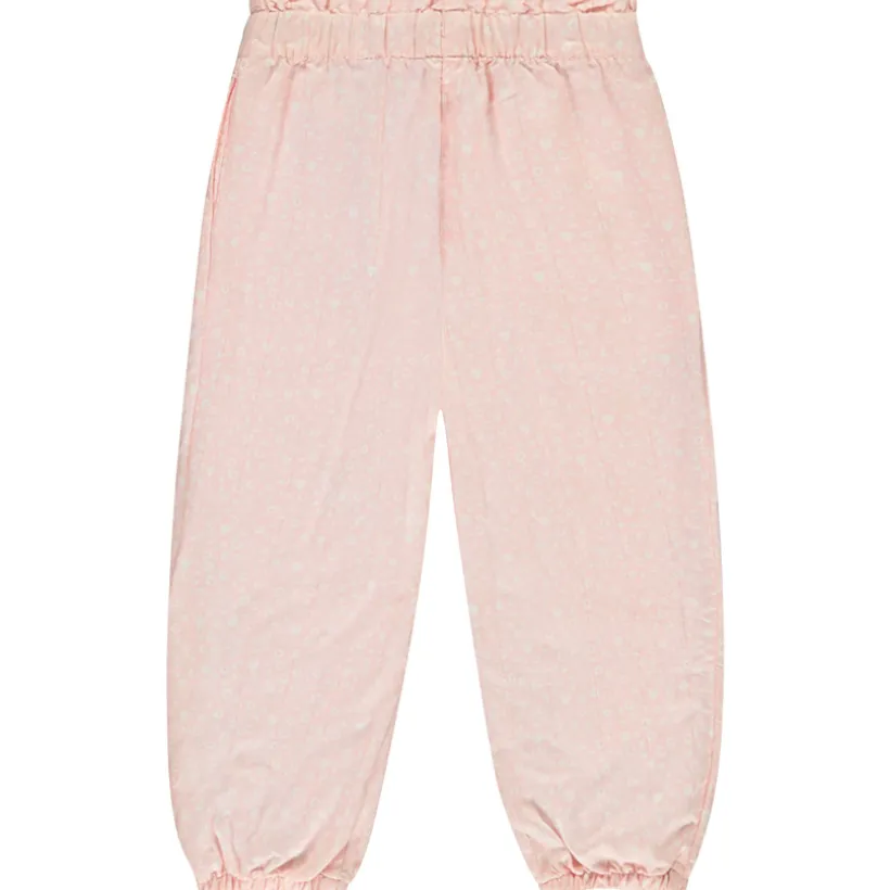 Pantalon rose imprimé cœur et taille élastiquée pour bébé fille