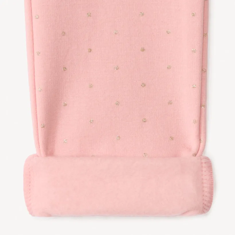 Pantalon skinny imprimé pois pailletés pour fille