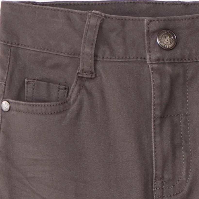 Pantalon slim en twill effet crinkle pour garçon