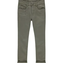 Pantalon slim en twill effet crinkle pour garçon