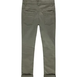 Pantalon slim en twill effet crinkle pour garçon