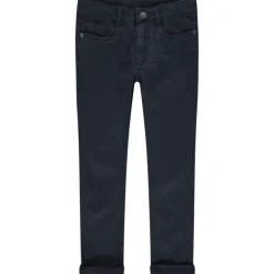 Pantalon slim en twill effet crinkle pour garçon