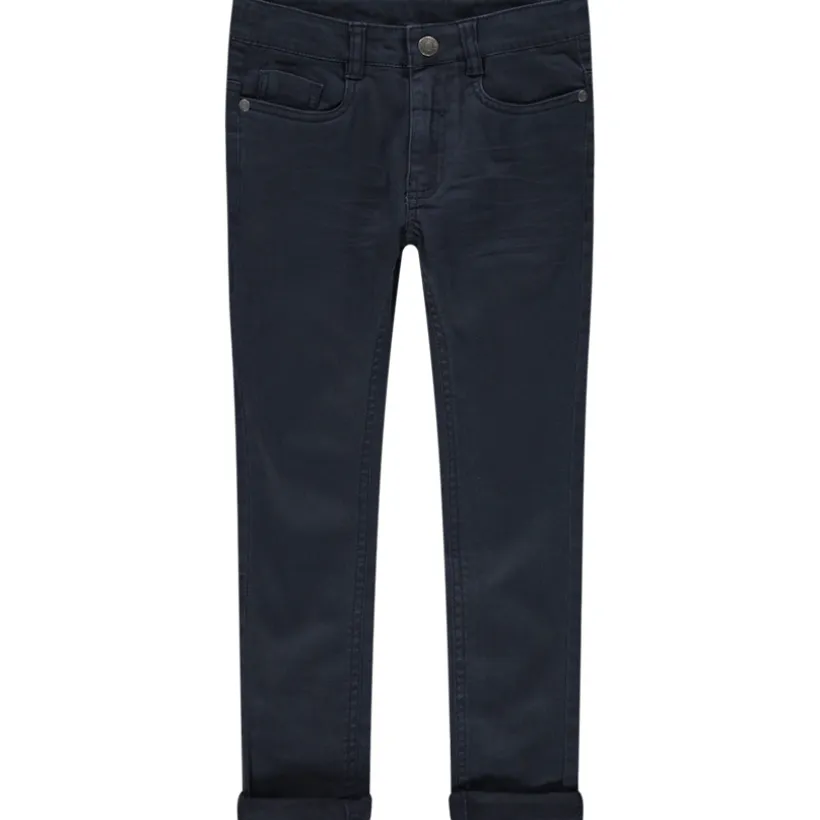 Pantalon slim en twill effet crinkle pour garçon