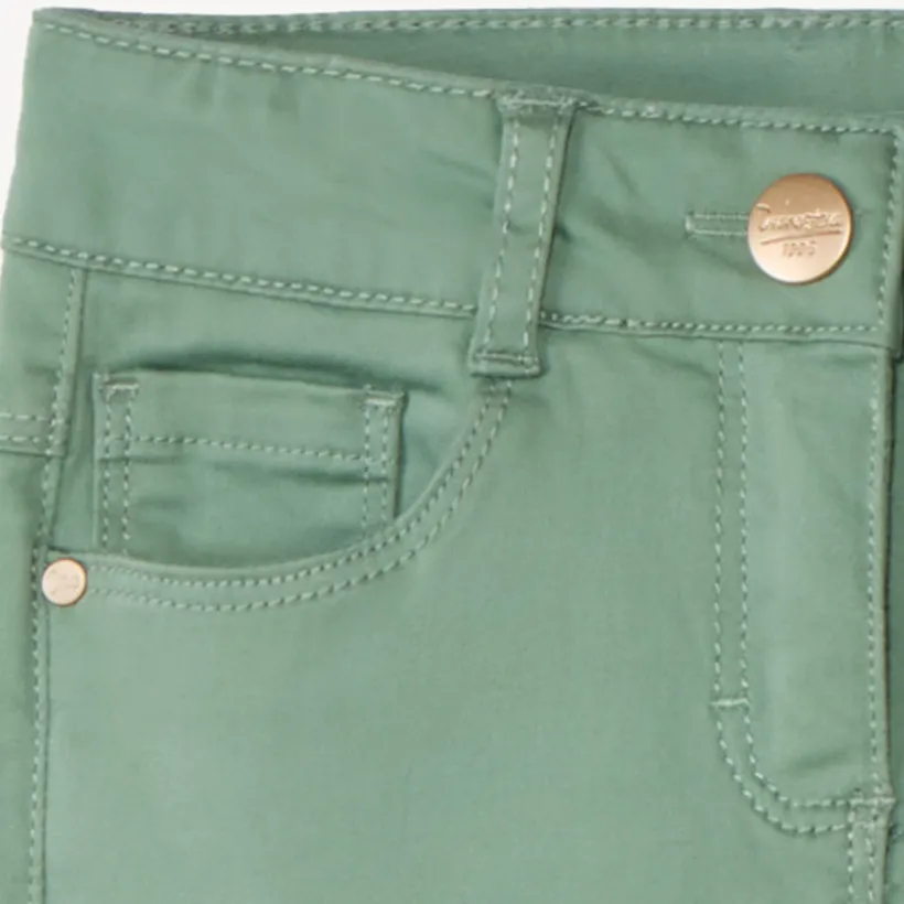 Pantalon slim en twill uni pour fille