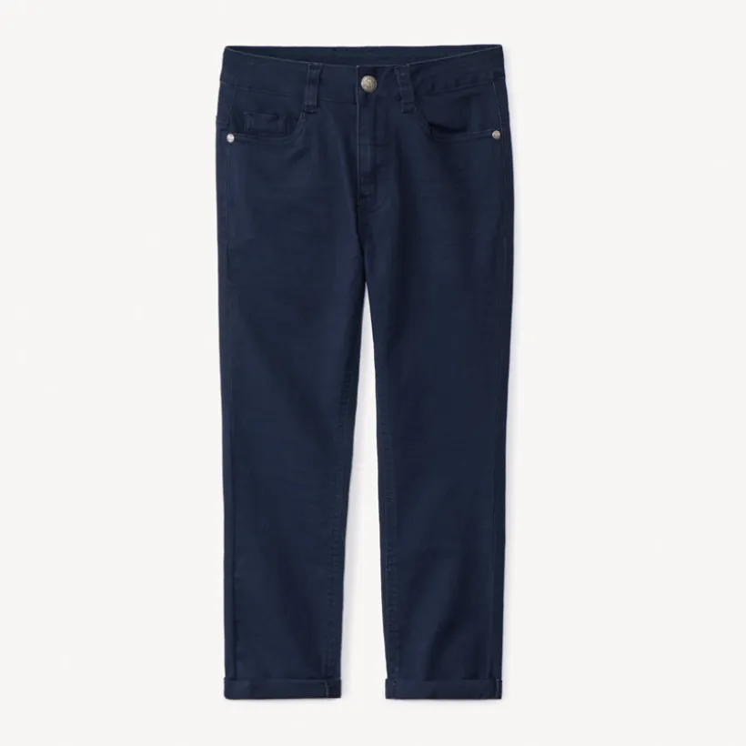 Pantalon slim en twill uni pour garçon