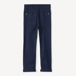 Pantalon slim uni effet crinkle pour garçon