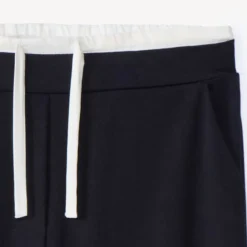 Pantalon uni effet 2 en 1 en flanelle pour fille