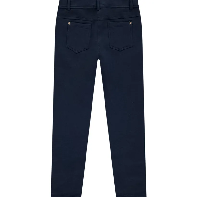 Pantalon uni en molleton pour fille