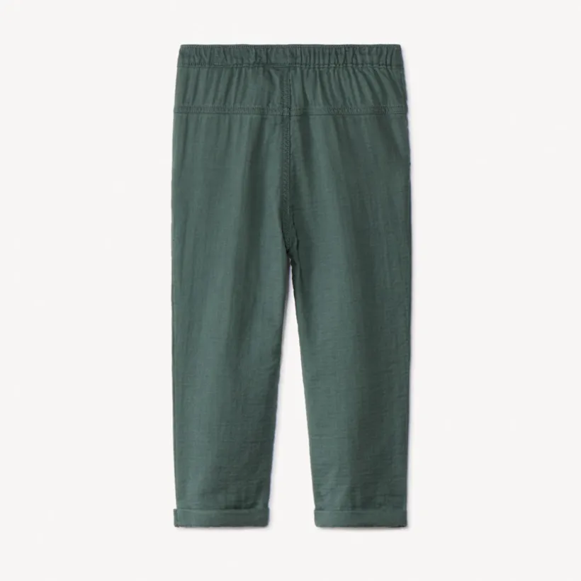 Pantalon uni en toile pour bébé garçon