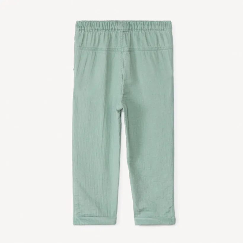 Pantalon uni en toile pour bébé garçon