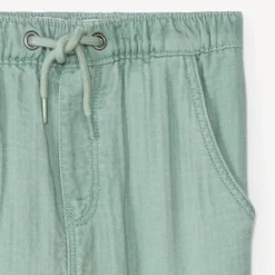 Pantalon uni en toile pour bébé garçon