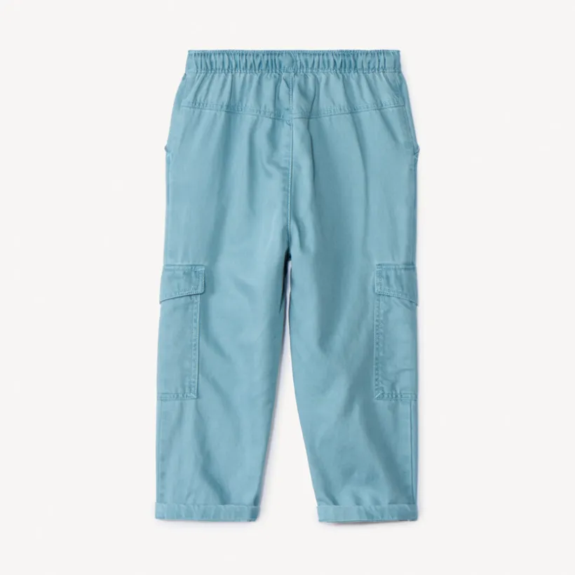 Pantalon uni à poches cargo pour bébé garçon
