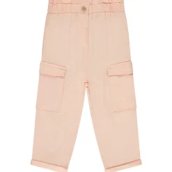 Pantalon uni style cargo pour bébé fille
