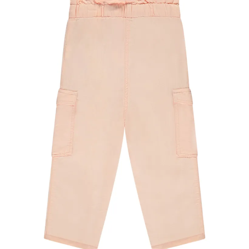 Pantalon uni style cargo pour bébé fille