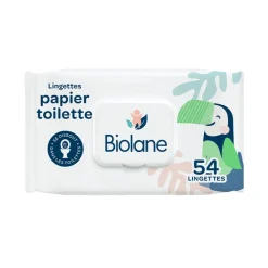 Paquet de 54 lingettes papier toilette