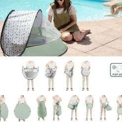 Parc de jeu et piscine 3 en 1 anti-UV Aquani provence