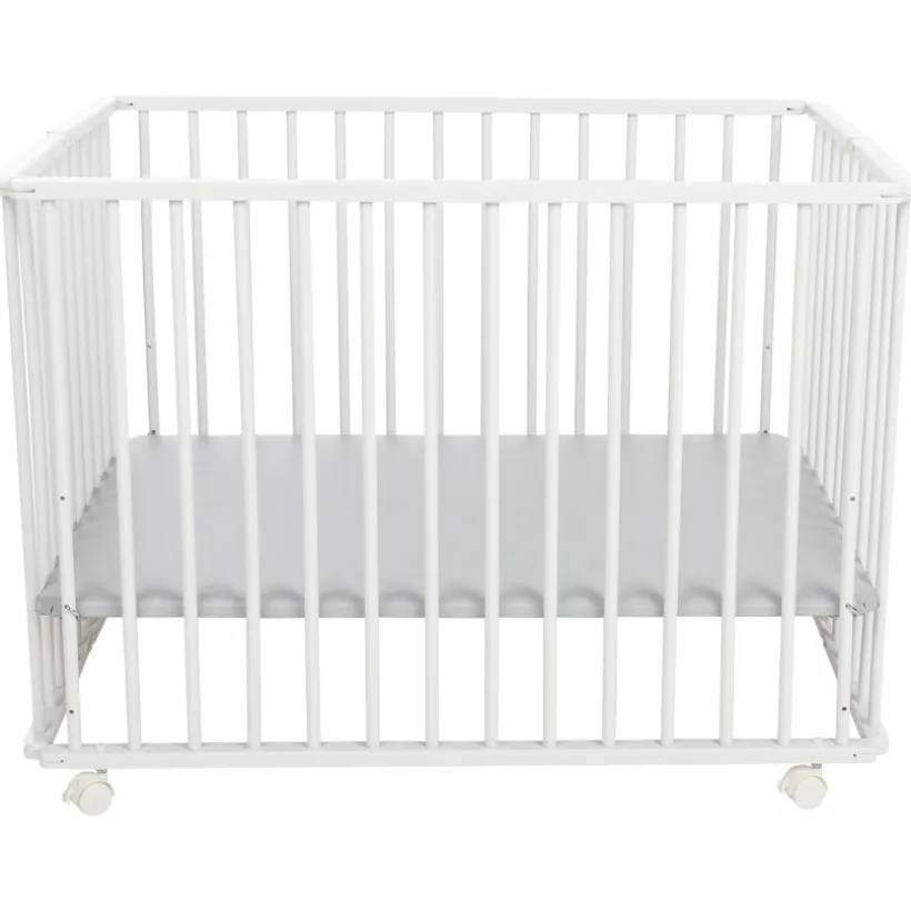 Parc pliable en bois Pocket blanc