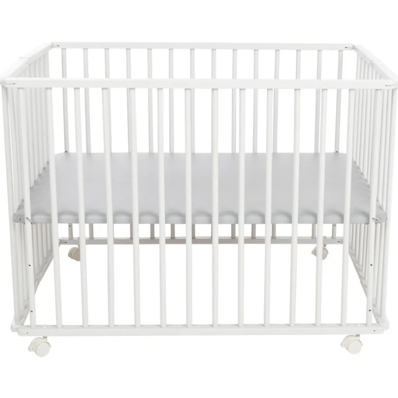 Parc pliable en bois Pocket blanc