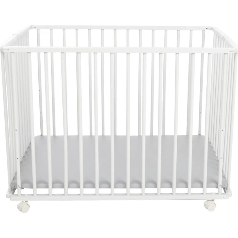 Parc pliable en bois Pocket blanc