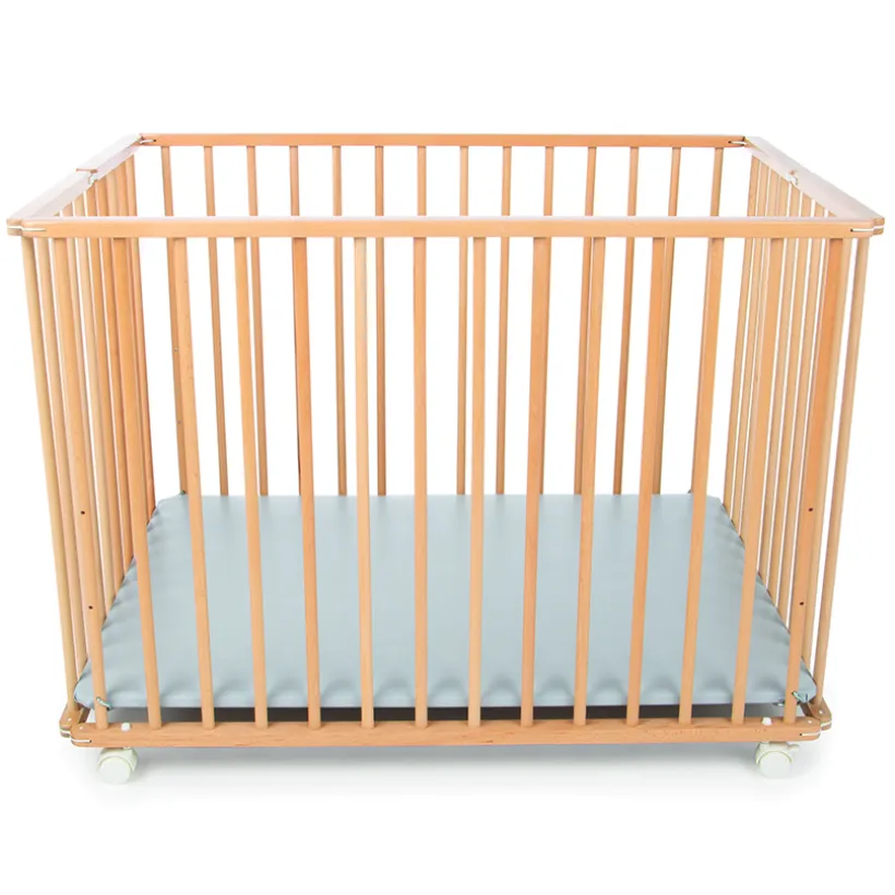 Parc pliant en bois Pocket vernis