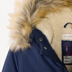 Parka à capuche avec fausse fourrure amovible pour garçon