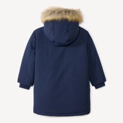 Parka à capuche avec fausse fourrure amovible pour garçon