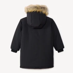 Parka à capuche avec fausse fourrure amovible pour garçon
