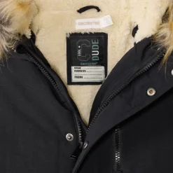 Parka à capuche avec fausse fourrure amovible pour garçon